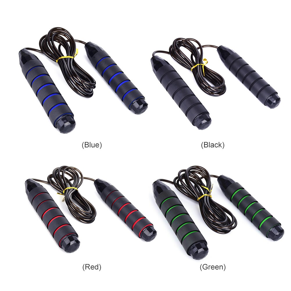 3m Weighted Skipping Rope Adjustable Steel Wire Jumping Rope Removable Weight Bar for Adult Sports Fitness Training Equipment