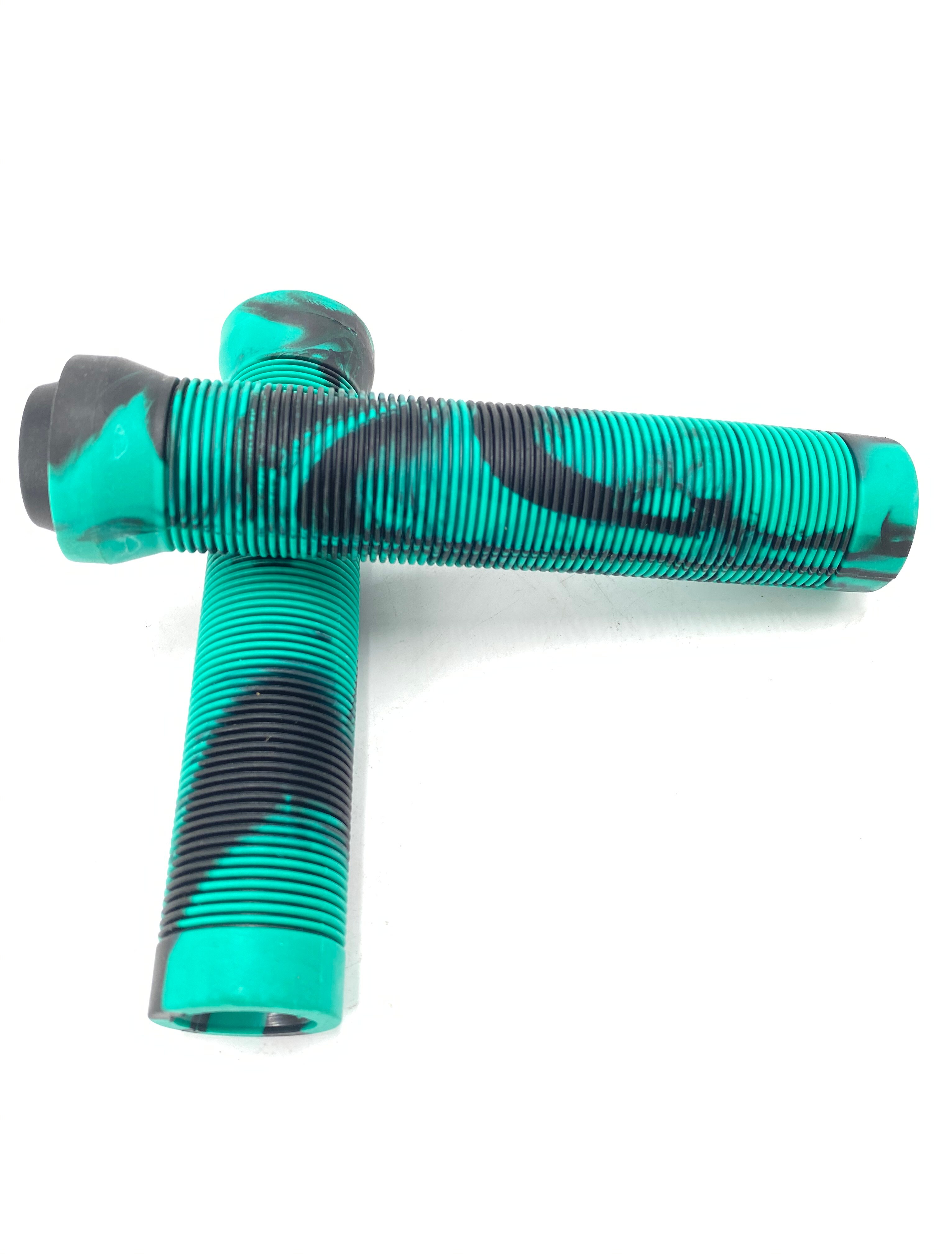 Cool price BMX stunt scooter grips durable 150mm rubber bmx grips: Green