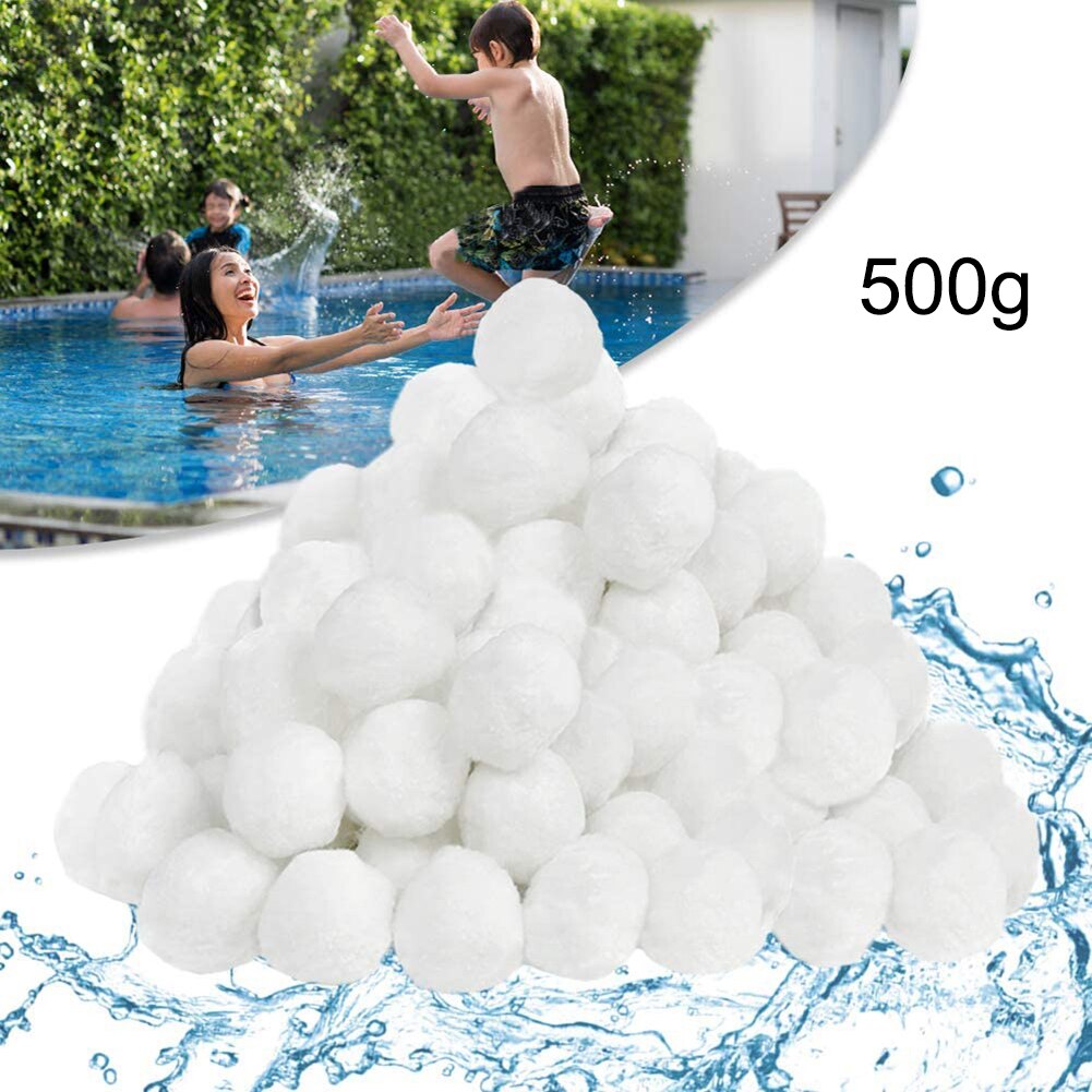 Zwembad Filter Ballen 1Pc Alternatief Voor Zand Draagbare Huishoudelijke Benodigdheden Filter Systeem 500/700G Filter Cleaning Ballen: White 500g 1PC