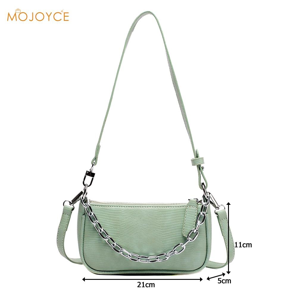 Frauen retro aufbringen Schulter Tasche Schulter Umhängetasche Leder Kette Damen Schulter Bote Sattel Handtasche