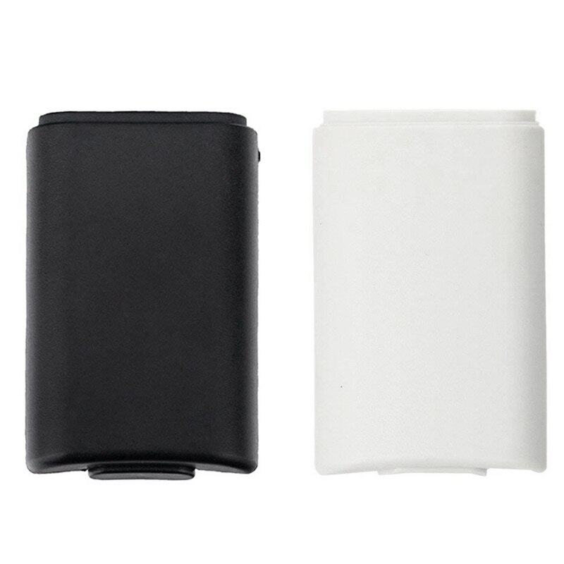 2 Pack of Black and White Replacement AA Battery Case Back Cover Shell for 360 Controller