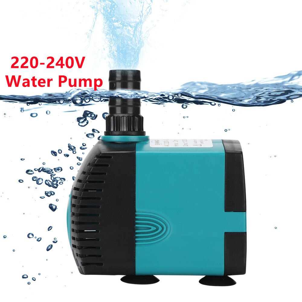 EU 220V-240V 3-60W Aquarium Submersible Water Pump Fountain Filter Fish Pond Quiet Water Pump Tank Fountain Side Suction Pump