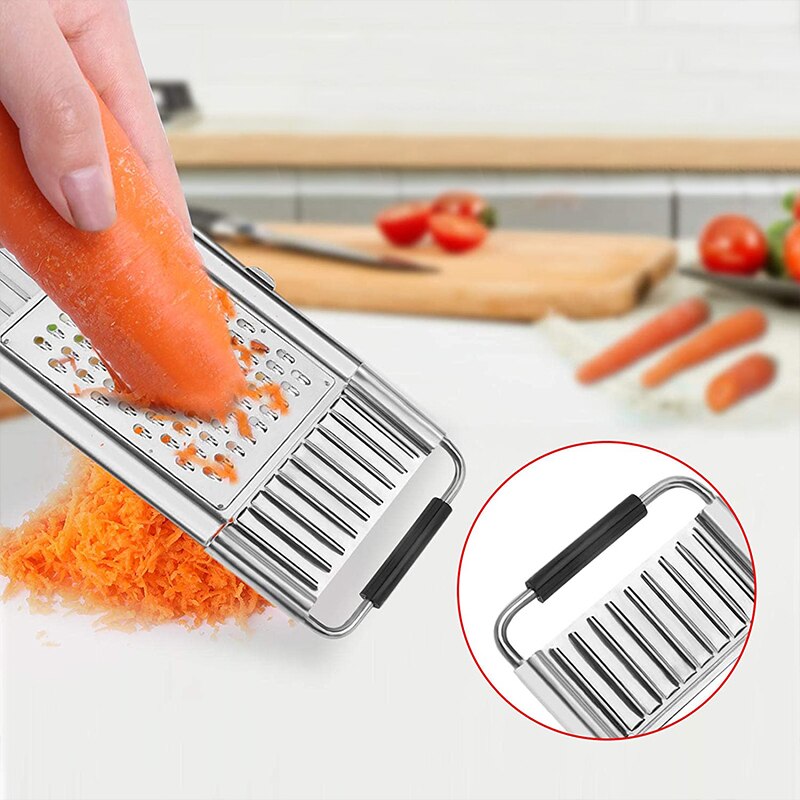 Multifunctionele Groentesnijder Rvs Rasp Cutter Fruit Dunschiller Shredders Groenten Cutter Keuken Accessoires