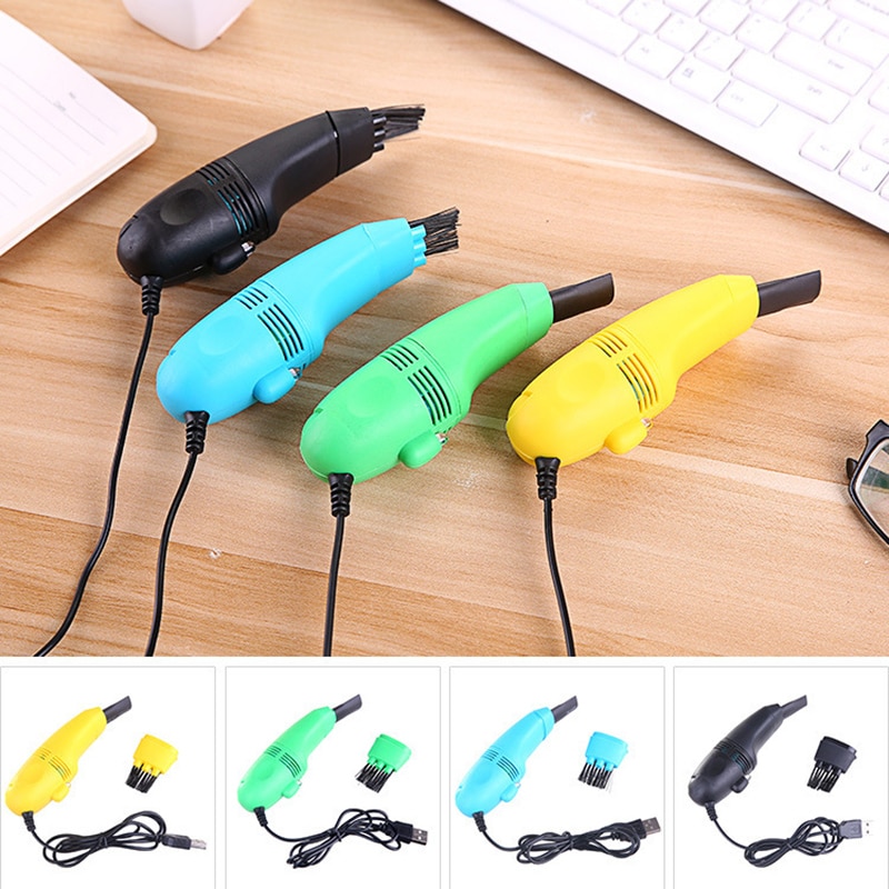 Newly USB Mini Computer Keyboard Vacuum Cleaner Dust Cleaning Kit Handheld Keyboard Brush Device For PC Laptop Portable MK
