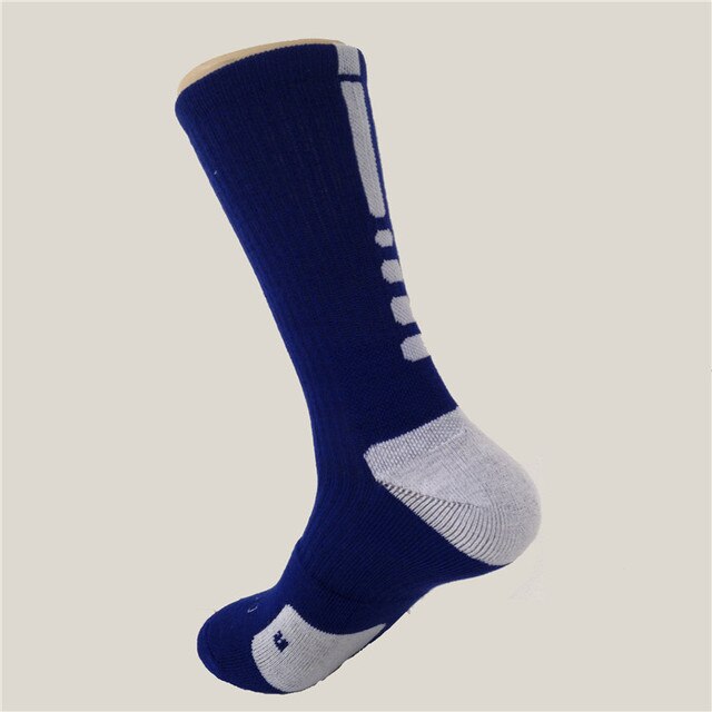 Männer Socken draussen Sport Socken Radfahren Socken Fahrrad Schuhe Für Rennrad Socken Lauf Basketball Socken EU 39-45: QYS001-169-Blau