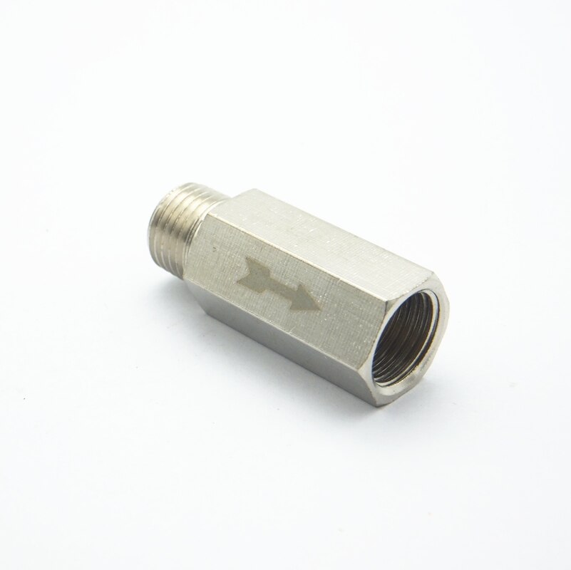 1/4" BSP Male x 1/4" BSP Female Thread Brass Check Valve One Way Non-return Valve For Water Oil Gas