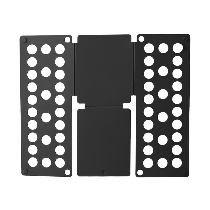 Planche à plier magique des vêtements, 40x16cm, pour gagner de l'espace, support rapide, patère à vêtements Organzier pour vêtements pour la maison: black