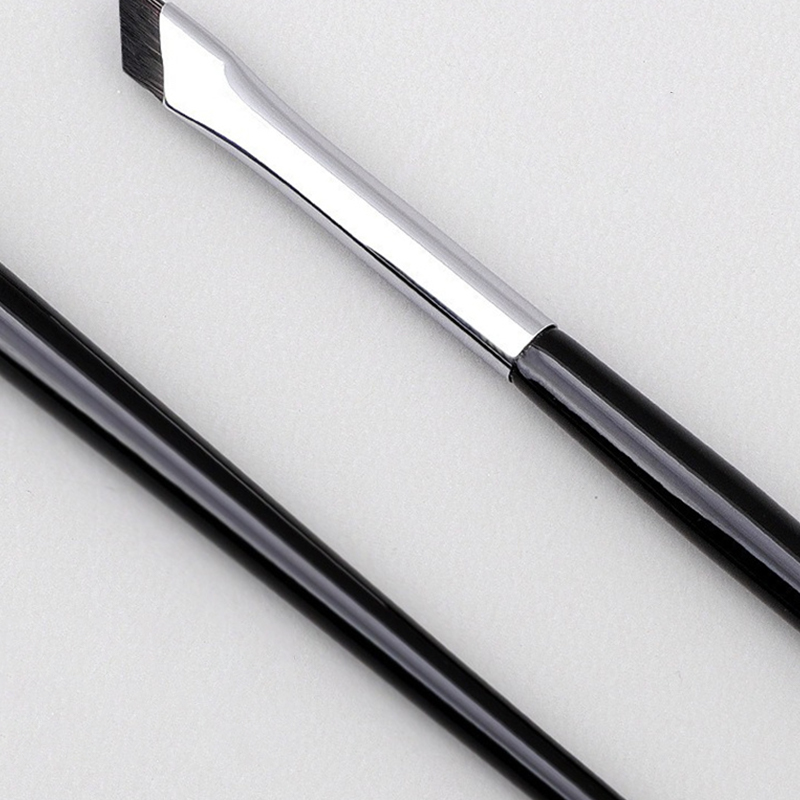 Blade Eyeliner Borstel Ultra Dunne Fijne Hoek Platte Wenkbrauw Borstel Platte Sikkel Eyeliner Borstels Precieze Detail Borstel Make-Up Tools