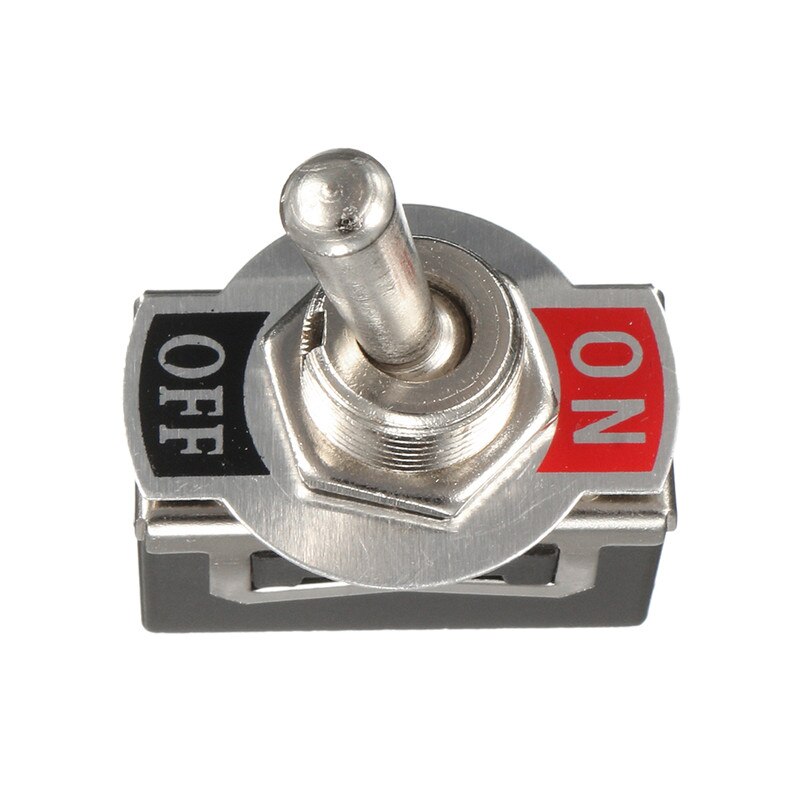 1PC 12V-24V Heavy On Off Mini Small 2 Terminal SPST Toggle Switch Miniature With Waterproof Cover Rocker Switch