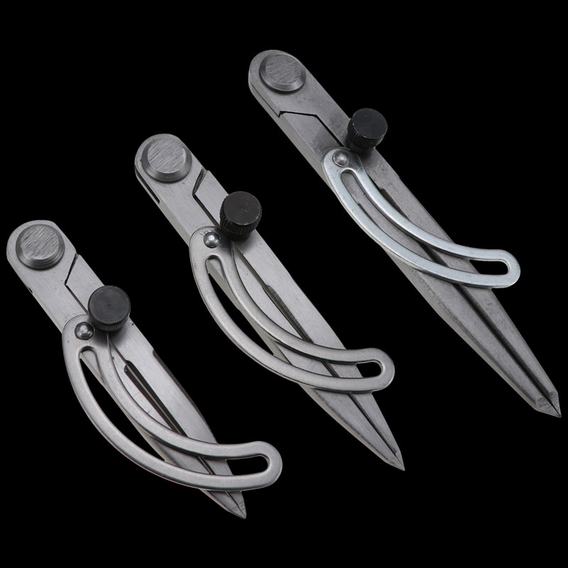Brújula de espaciado ajustable para manualidades, herramienta giratoria de cuero para manualidades, trazador de bordes DIY, puntada de costura, herramientas de marcado de Metal y cuero