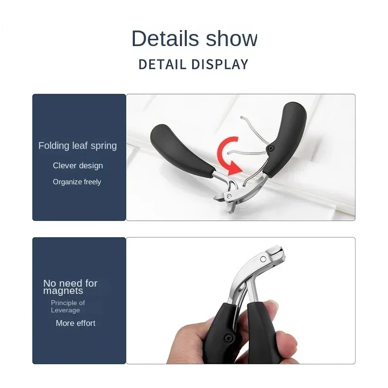 Curved nail clippers with large opening three times anti-splash storage Nail clippers for the elderly thick toenails Heavy duty