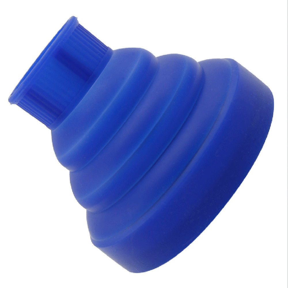 Silicone Universal Hair Diffuser Dryer Blower Hairdressing Salon Hair Curly Dryer Folding Diffuser Cover 4 Colors: Blue