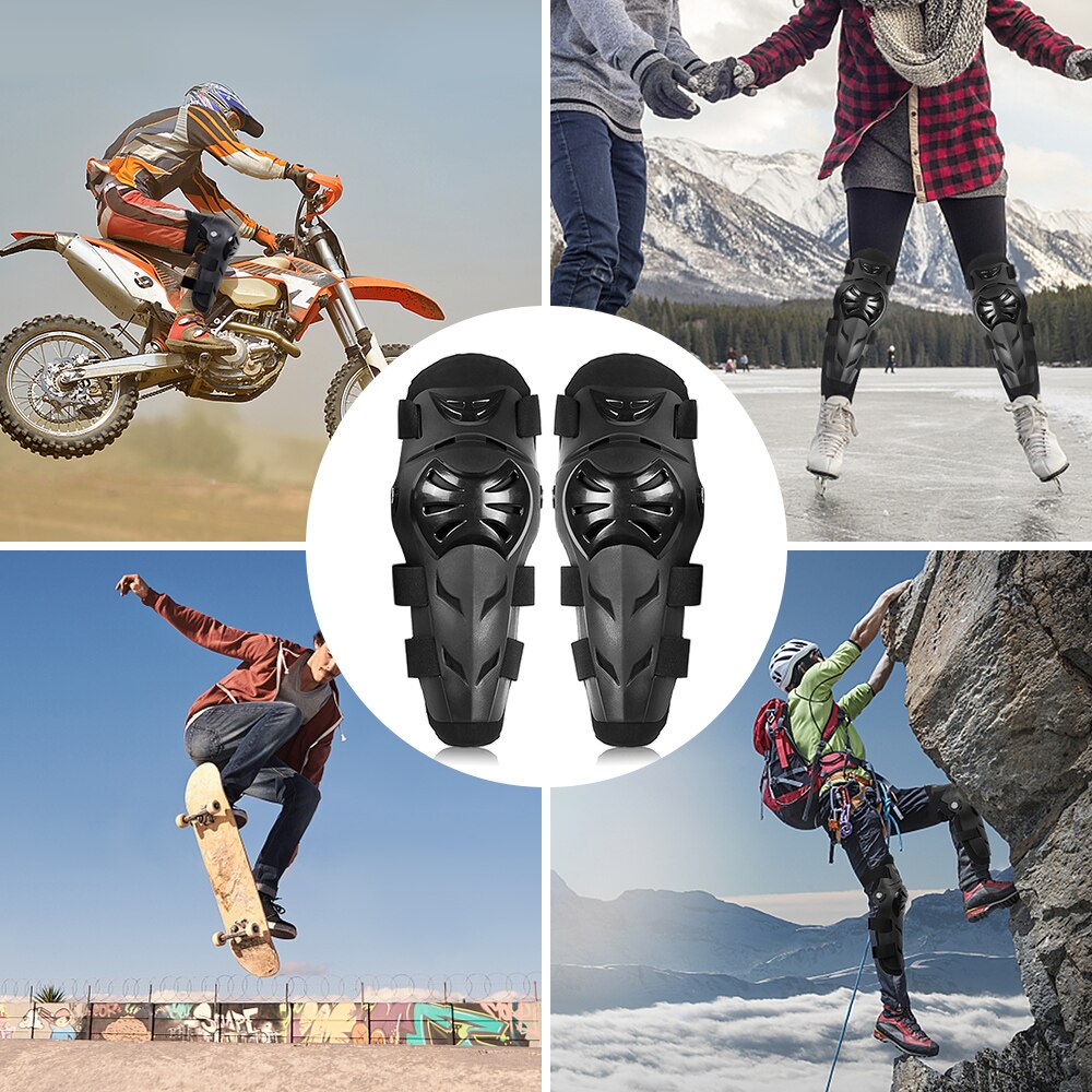 Kniebeschermers voor motorfietsen, kniebeschermers voor motorcross, koudebestendige, crashbestendige uitrusting, korte motorbeschermers