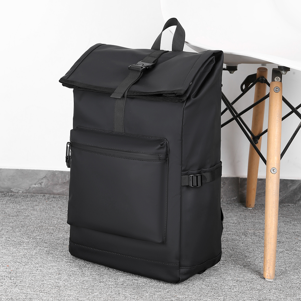 Mochilas masculinas de grande capacidade mochilas portáteis multifuncionais moda estudante mochila cor sólida saco prático