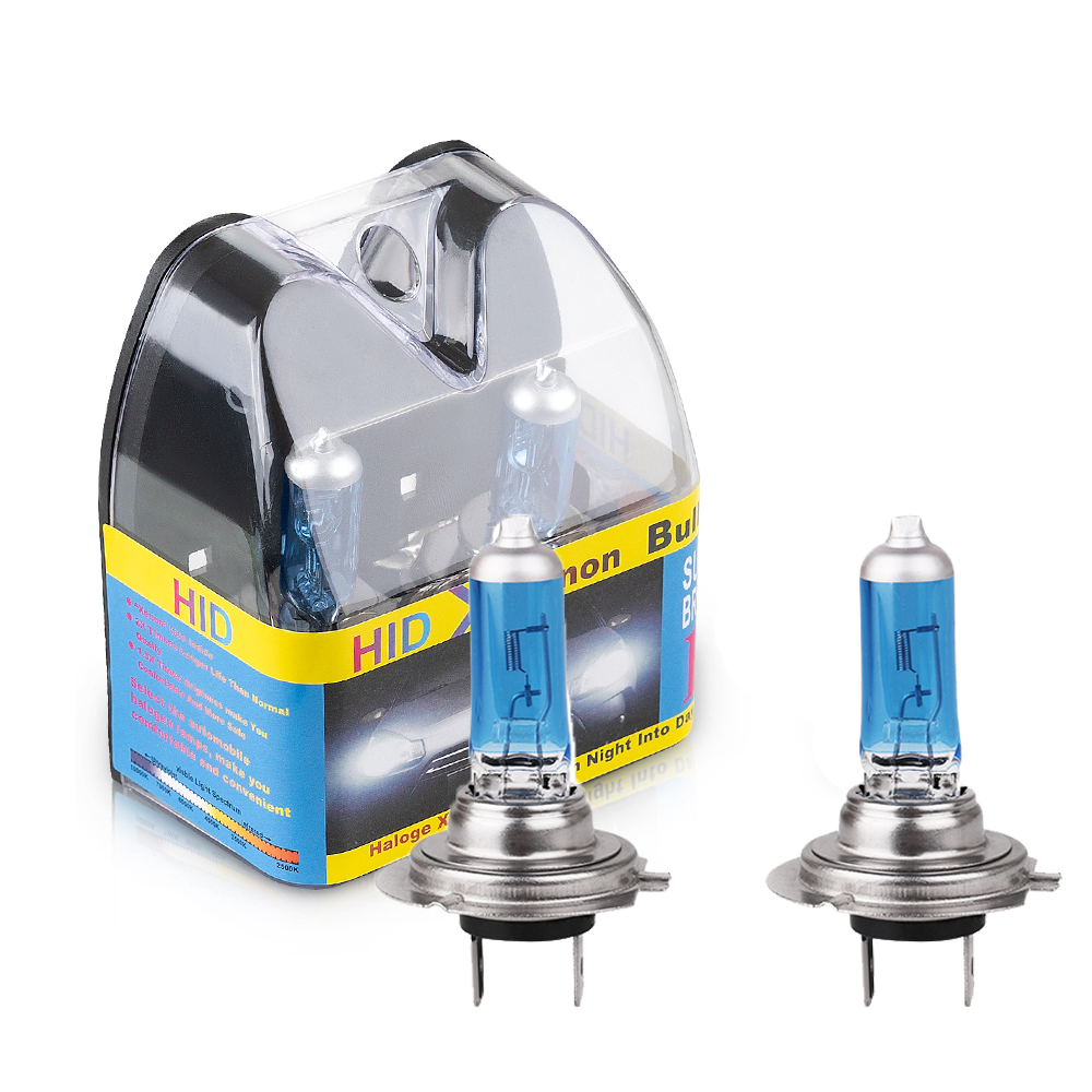 H7 55w/100w halogenlys, 12v supersterke lyspærer til bilfrontlykter, halogenlampe, erstatningspære til bilfrontlykter,  h7 lamper: 6000k kaldhvit