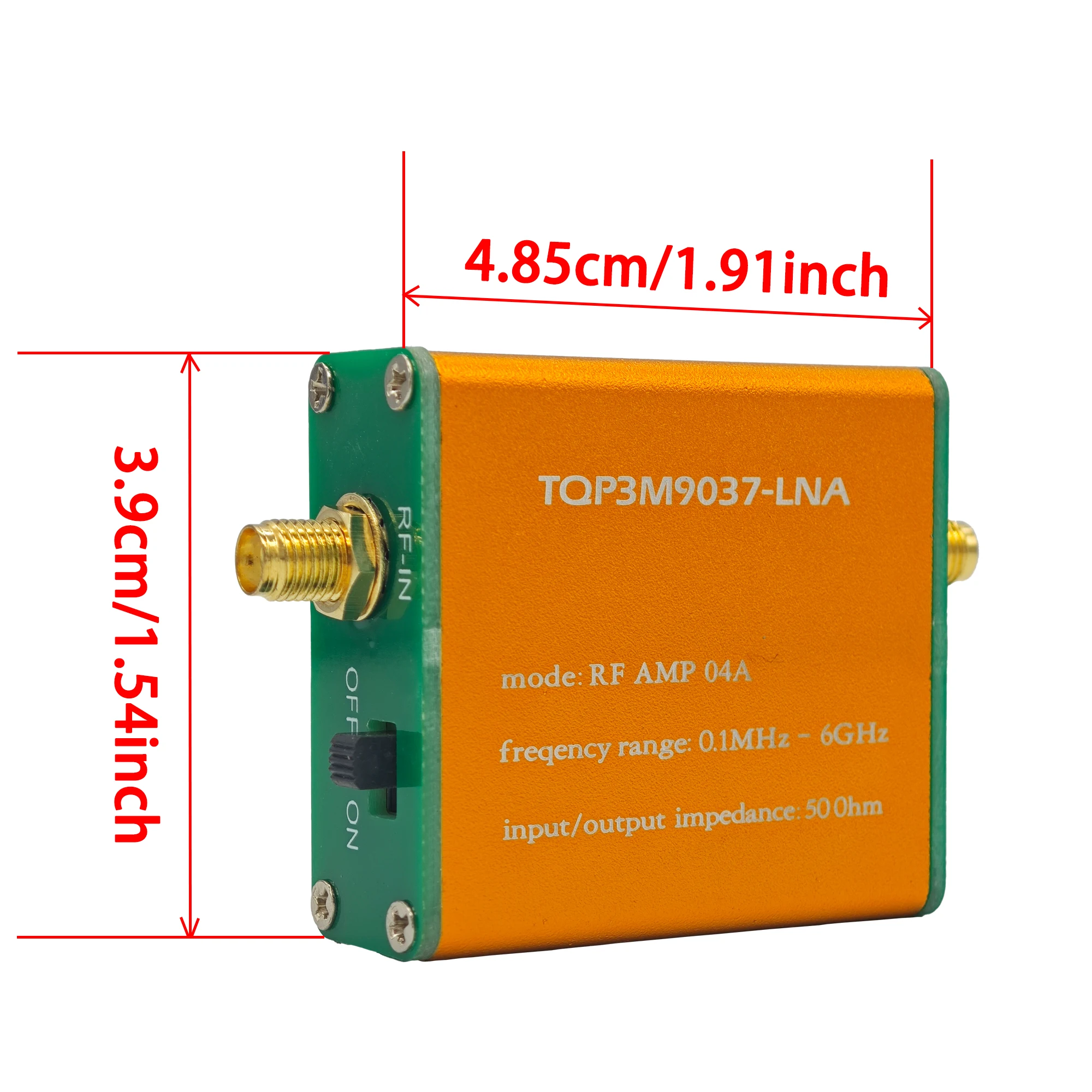 Módulo amplificador RF TQP3M9037-LNA: amplificador de bajo ruido para rango de frecuencia de señal de refuerzo de 0,1 MHz a 6 GHz I2S2