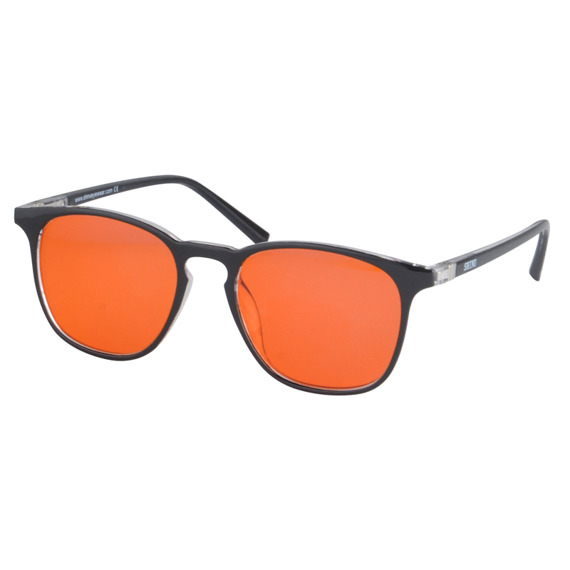 SHINU lunettes bloquant la lumière bleue hommes lunettes de jeu sur ordinateur rouge Orange jaune clair anti lumière bleue lentilles Tr90 monture pour hommes: GRIS