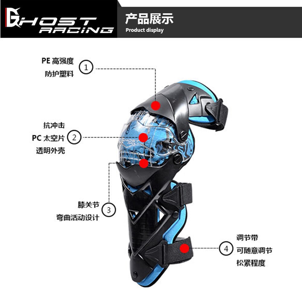 Motorfiets Knee Protector Bescherming Motocross Pads Knie Guard Equipement Rodilleras Moto Kniebeschermers Beschermende kleding Kniebeschermers