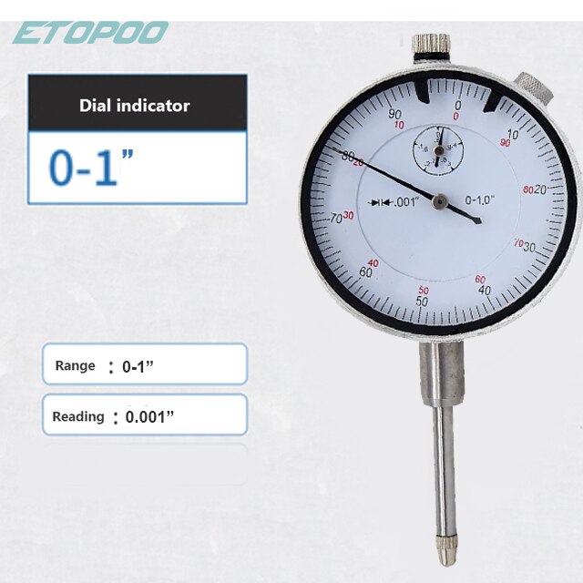 Gauge stand for depth gauge with harden alloy measuring head dial gauges depth indicator measuring instrument: 0-1inch