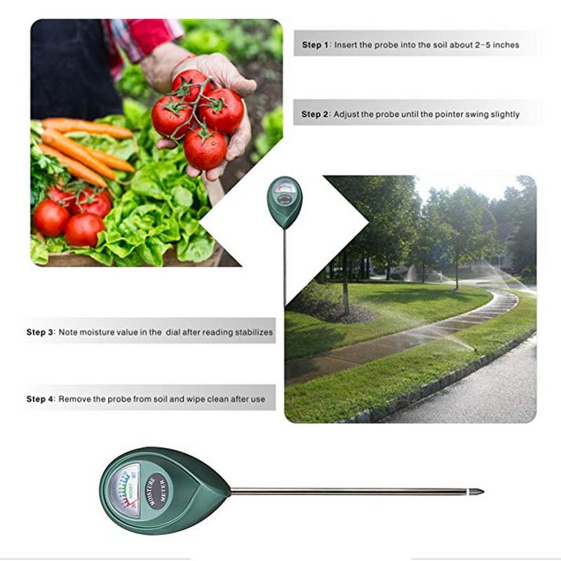 T10 Soil Moisture Sensor Meter - Soil Water Monitor Agriculture Soil Water Monitor Hydrometer for Gardening Farming