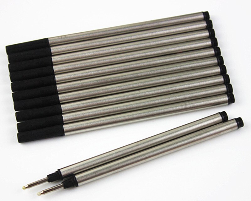 Black ink Roller ball screw type 0.7mm refill , rollerball ink refills pack of 10 pieces
