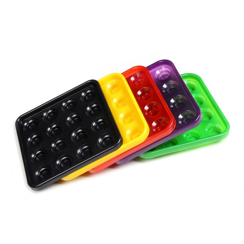 2 stk reguleringsstørrelse pool billardkugler bakke abs materiale 25 cm*25 cm bærende bakke (ekskluder kugler)