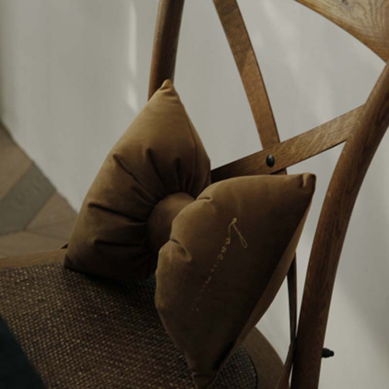 Pretty Solid Boog Kussen Met Vulling/Auto Neck Kussens Home Decor Boog Knoop Rozet Home Decoratieve Kussen Binnen Innerlijke 1 Stuk