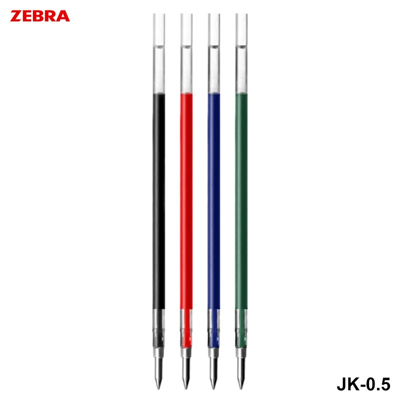Zebra JK-0.5 Refills for SJ3, J3J2, J4J1 Gel Pen 0.5 mm-4 colors (Black, Red, Blue, Green) to choose 1 Piece