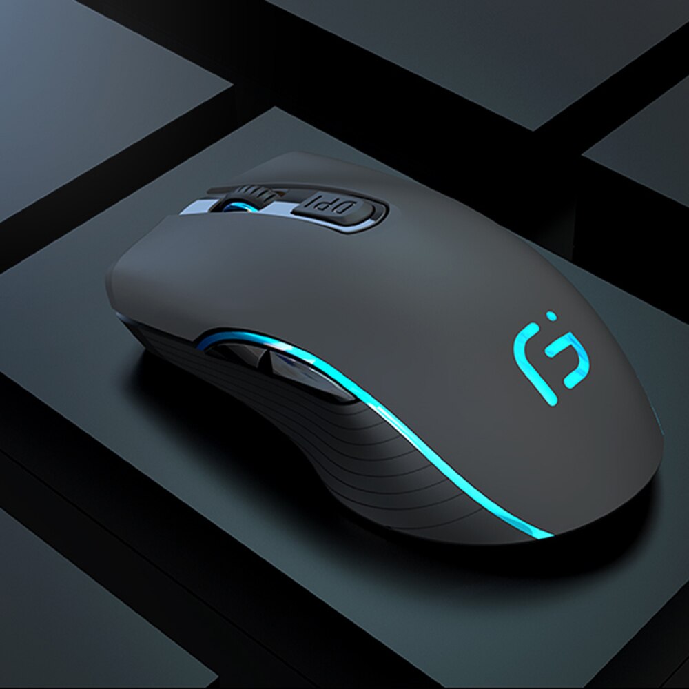 AVATTO X9 Bluetooth 4.0 + 2.4G Wireless Dual Mode Computer Mouse,2400 DPI 6 Buttons Rechargeable Gaming Mice for PC Laptop Gamer