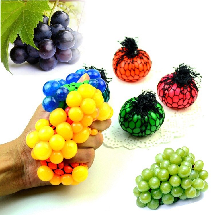 Barns konstiga trick leksaker 5cm klämventil grape ball aprilskämt leksaker dekompression leksaker
