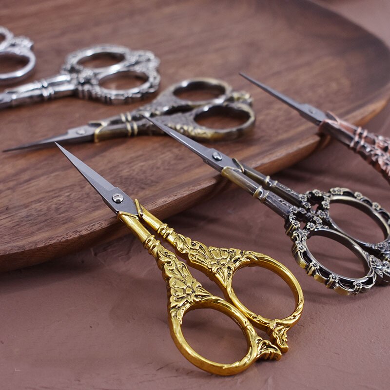 Stainless Steel Sewing Scissors for Fabric Sewing Tool Cross Stitch Scissors Yarn Sewing Accessories Craft Scissors