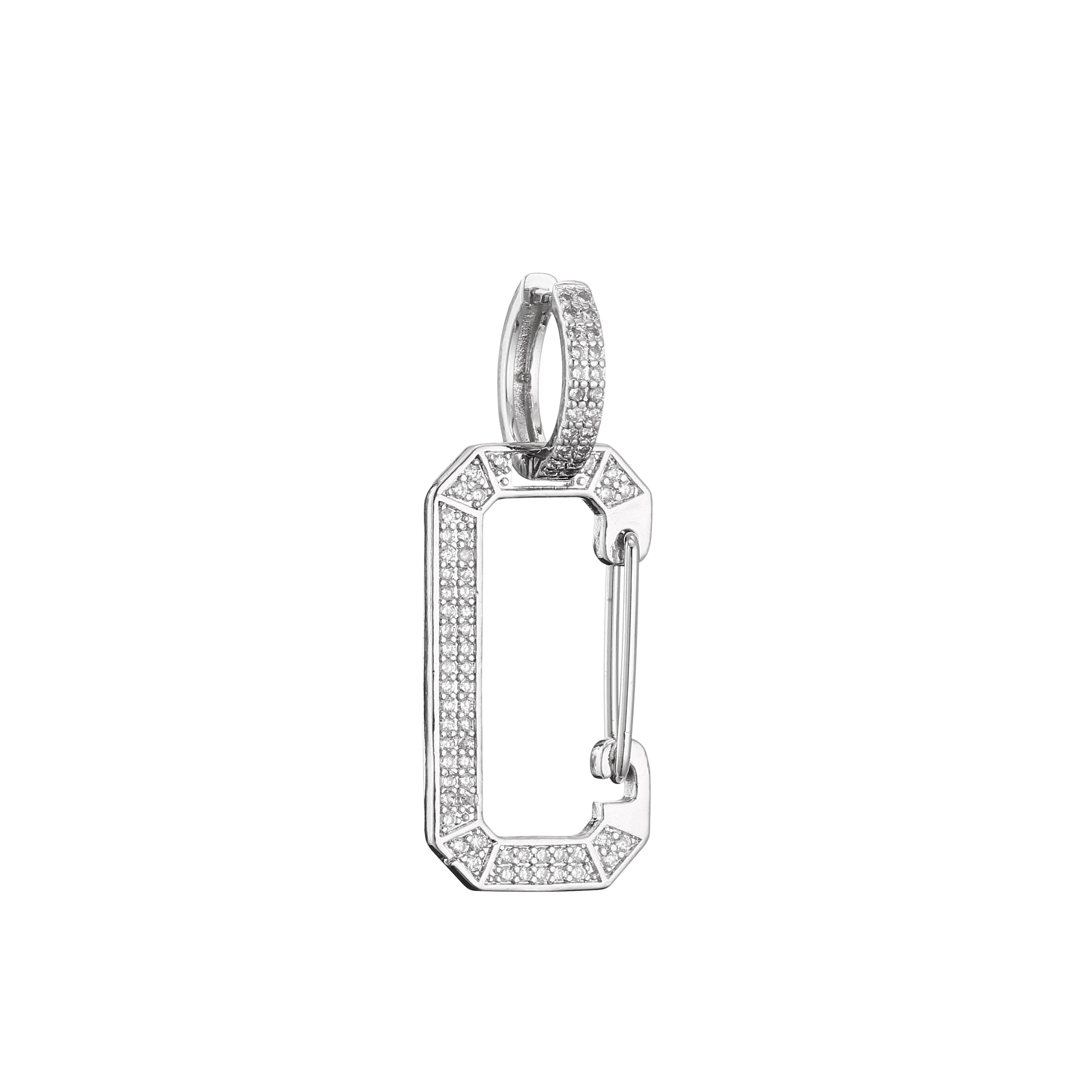 Hecheng, 1pc, colorido cz buraco gota brinco, atacado, para mulher, acessórios de jóias geométricas: 1
