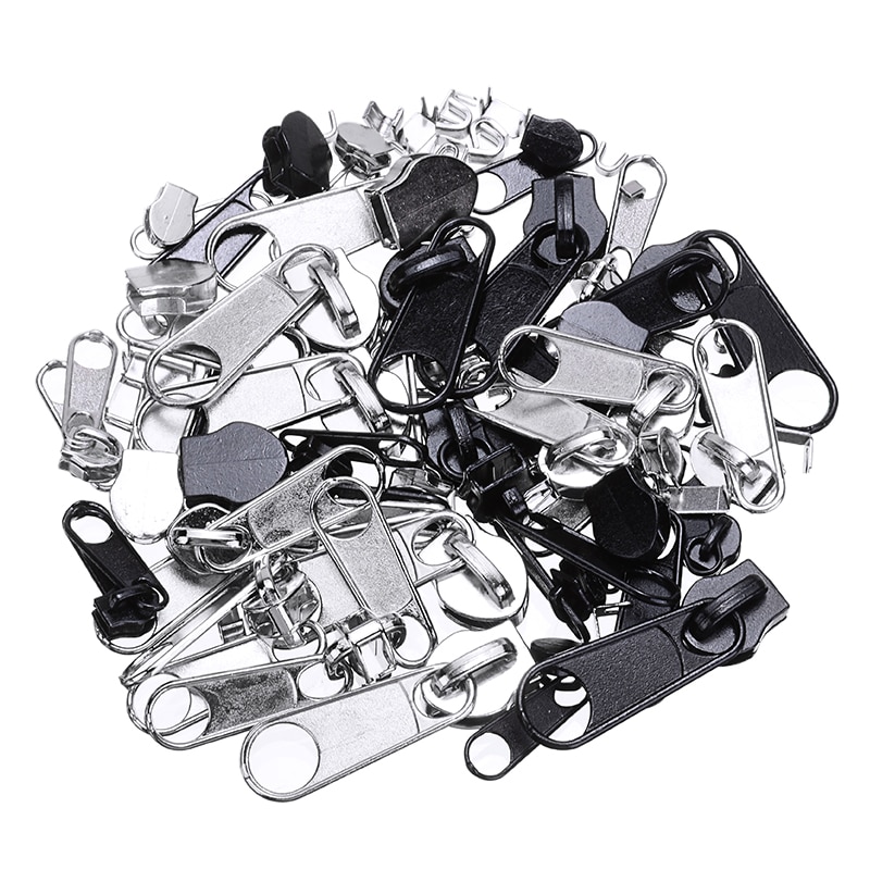 84 stk universal lynlås hoved værktøj reparation udskiftning kit metal lynlås til syning jakke instant reparation fix lynlås