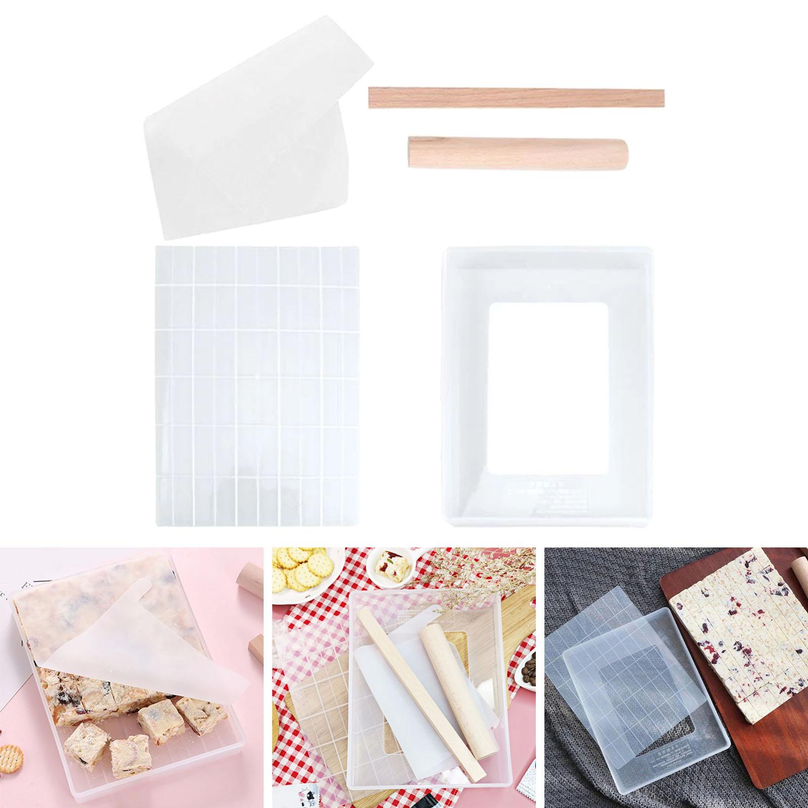 Moule à Nougat en Silicone fait à la main, rouleau à pâtisserie, plateau à bonbons antiadhésif, outils de pâtisserie pour bonbons, chocolat, sucre