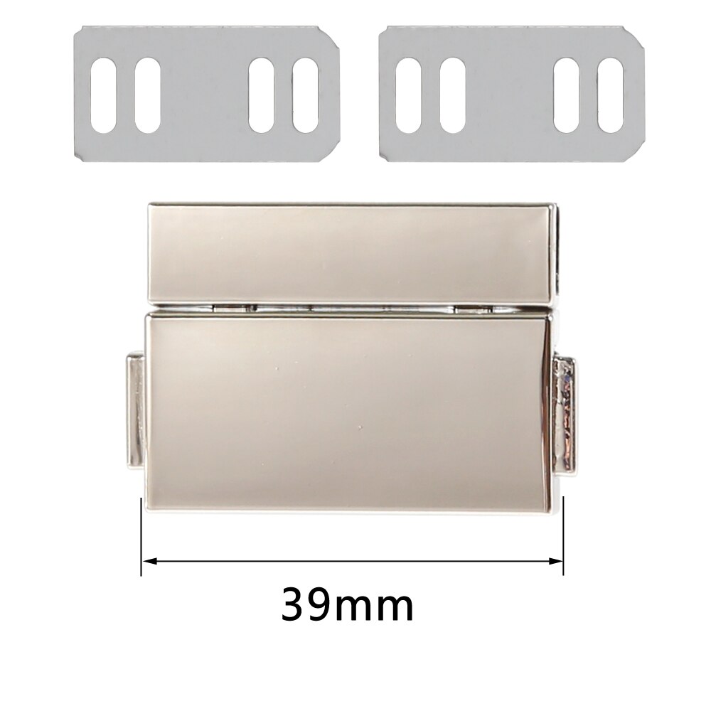 3.9Cm Rechthoekige Metalen Druk Push Sloten Voor Vrouwen Tas Handtas Lente Lock Snap Decoratieve Sluitingen Sluiting Diy Accessoires