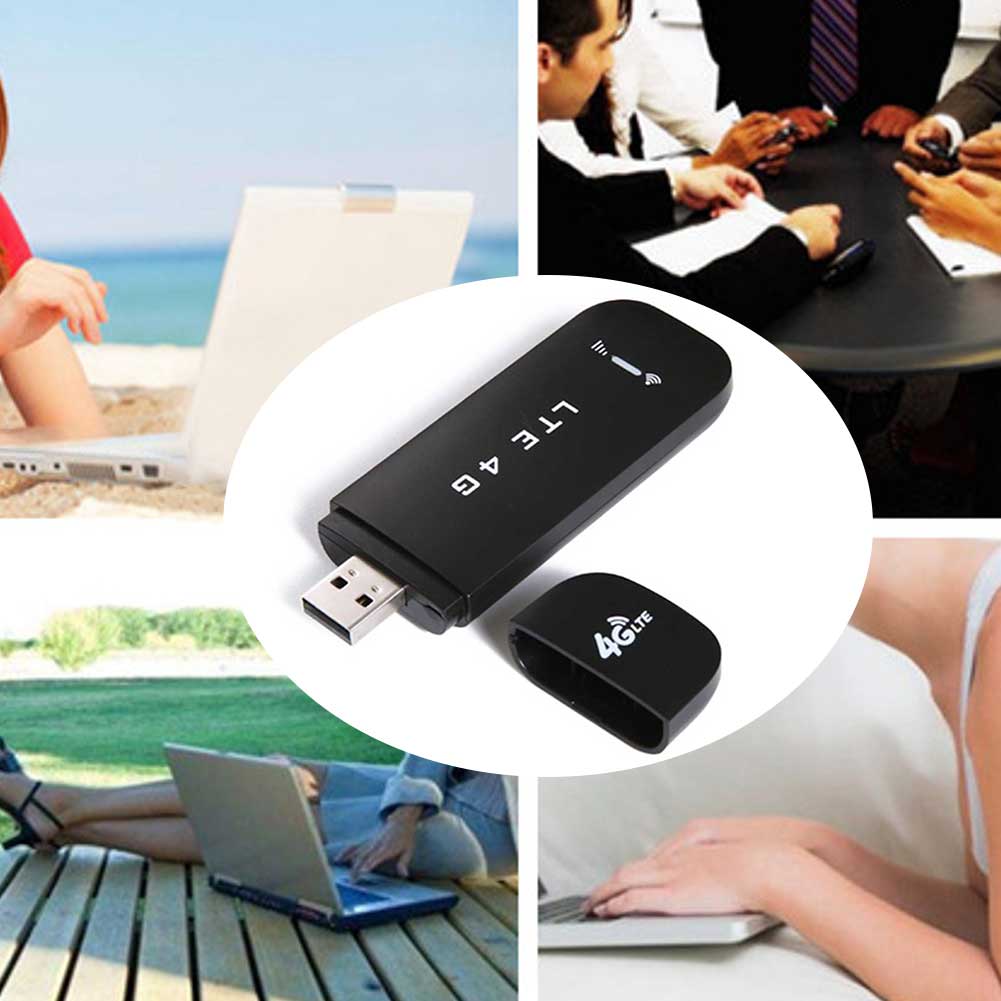 Network Adapter 4G LTE Portable Dongle Home Office High Speed Mobile USB Modem Plug And Play For PC Laptop SIM Card Stable