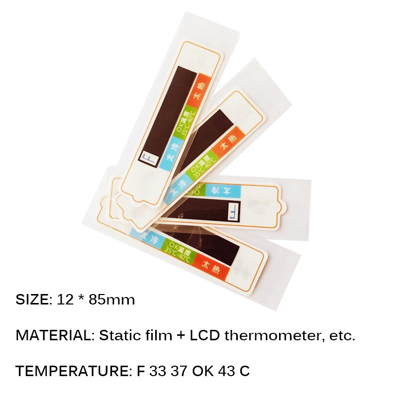 Pegatina para biberón de bebé, probador de temperatura, seguridad, biberón de leche, tarjeta de medición de temperatura, tira de papel, pegatina
