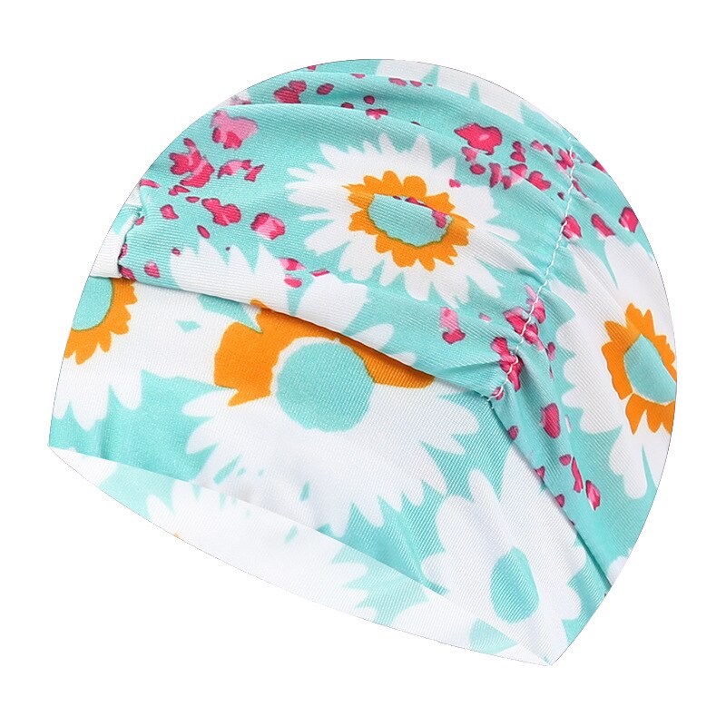 Czepek pływacki kobiety Unisex dziewczyny długie włosy czepek kąpielowy czepek Stretch Drape bezpłatny rozmiar basen kąpielowy Sport elastyczny Nylon Turban: A