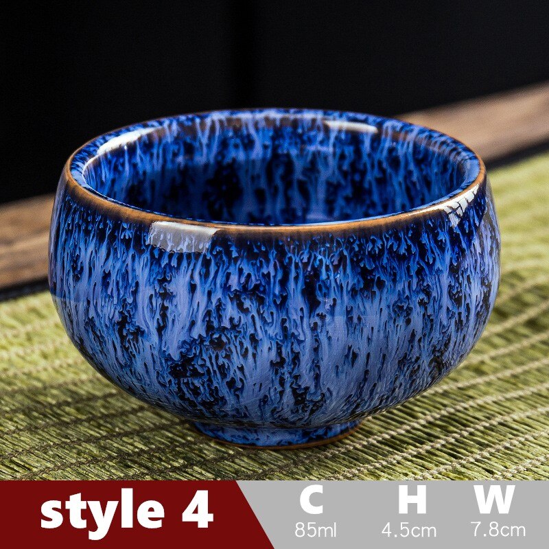 85ml Tea Set Teaware Tea Set Cup Ceramic Chinese Style Tea Cup Set Gongfu Tea Set Colorful Glazed Tea Set: style 4