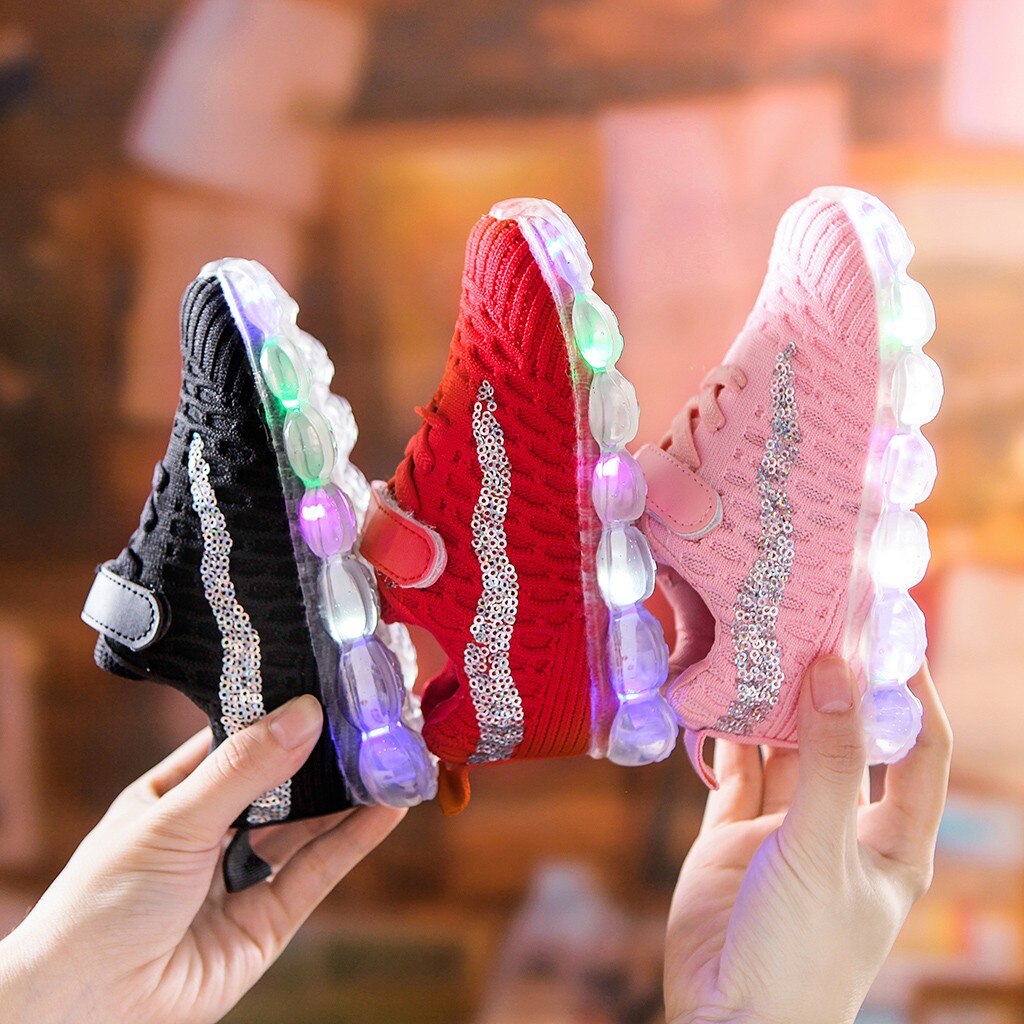 Led Lichtgevende Baby Casual Schoenen Kinderen Kind Baby Meisjes Jongens Bling Sport Run Sneakers Casual Schoenen Zapatillas Кроссовки Детские