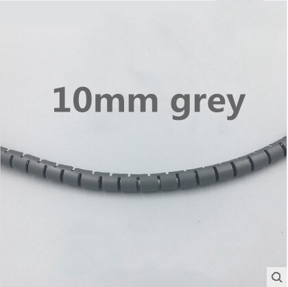 5 Meters 16FT Cable Management Protector Wire Wrap Cord Tidy Organizer Tube Hider Flexible Expandable Home Office Wire Concealer: 10mm grey