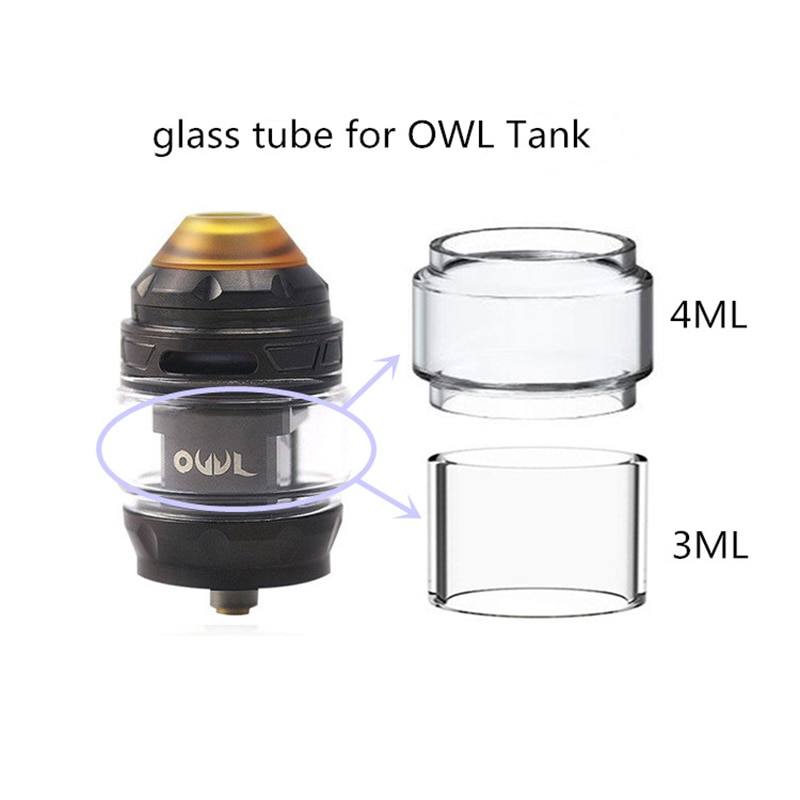 Vervanging glas Tank/glazen buis voor Advken UIL Tank 3 ml/4 ml