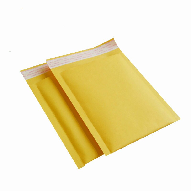 10pc/ parti kraftpapir boble kuverter poser polstret mailers kuvert med boble mailing emballage pose opbevaring