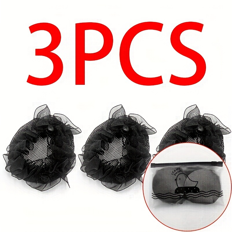 Osynligt hårnät hårknut hårspänne hårskydd för vuxna, flygvärdinnor, sjuksköterskor, ballerinor och dansare, med hår