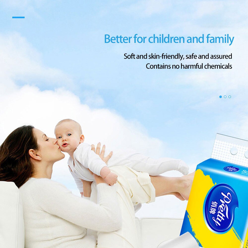 10 Rolls 4 Layers Toilet Paper Toilet Paper Soft Skin-Friendly Kitchen Paper Household Toilet Paper for Home Office Restaurant