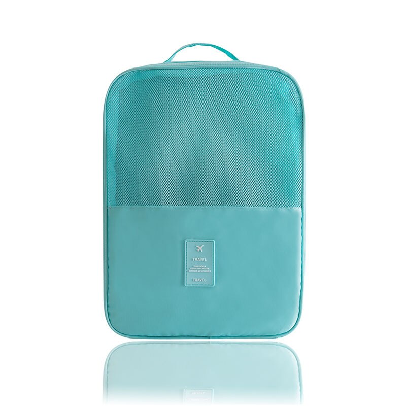 Travel Waterproof Shoe Bag Men and Women Clothing Luggage Accessories Storage Portable Pluggable: blue