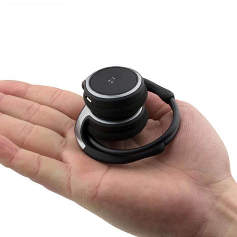 Casque Bluetooth tour de cou sur l'oreille Bluetooth casques d'écoute avec Micro Radio FM Micro SD carte fente Sport confortable écouteurs blanc noir