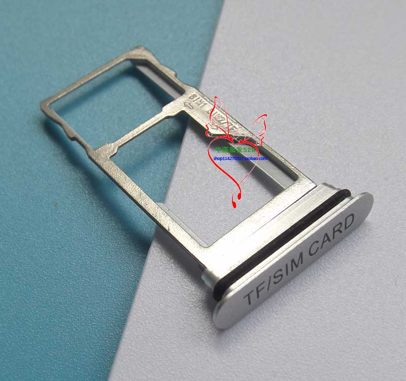 Original Blackview Bv9900 SIM Card Tray Holder Slot Replacement For Blackview Bv9900Pro SIM Card Holder Adapter: SILVER