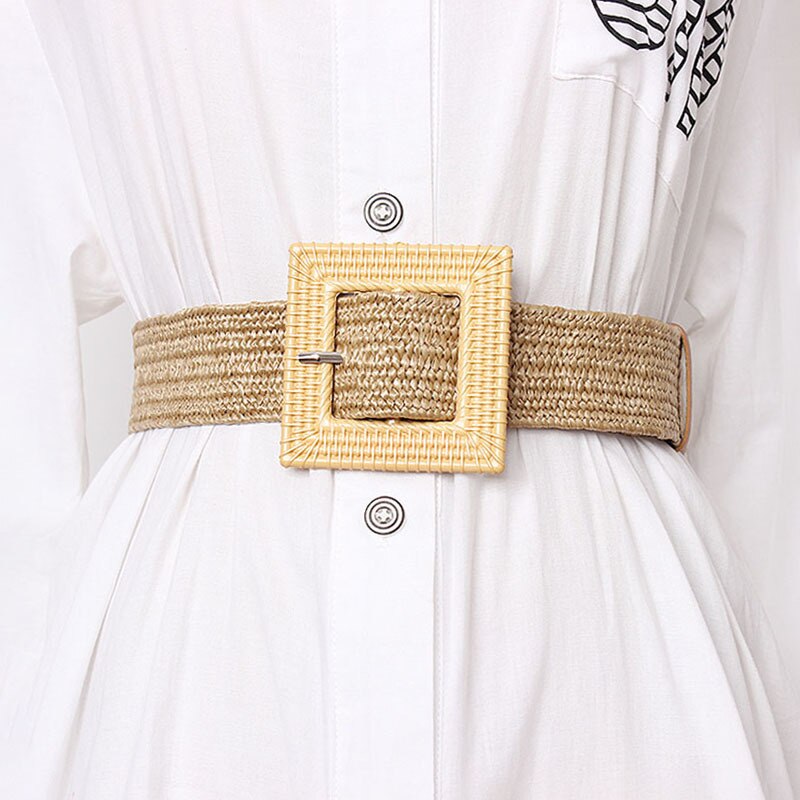 Twotwinstyle zomer hoge taille slanke riem voor vrouwen gestreepte riemen dames jurken accessoires tij