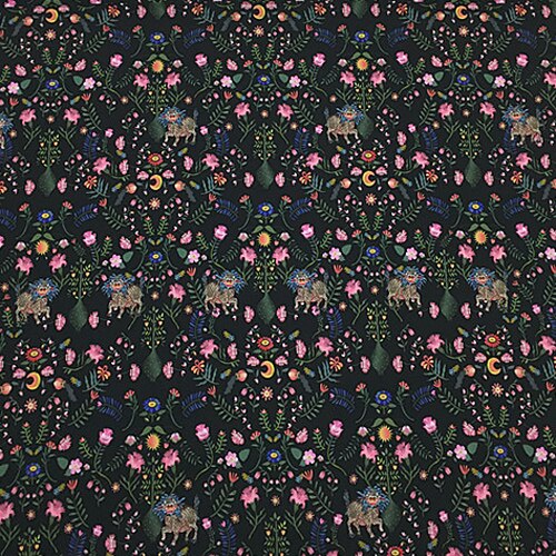 Tela de gasa de sarga de seda pura estampada Floral suave hermoso de flores, STW122